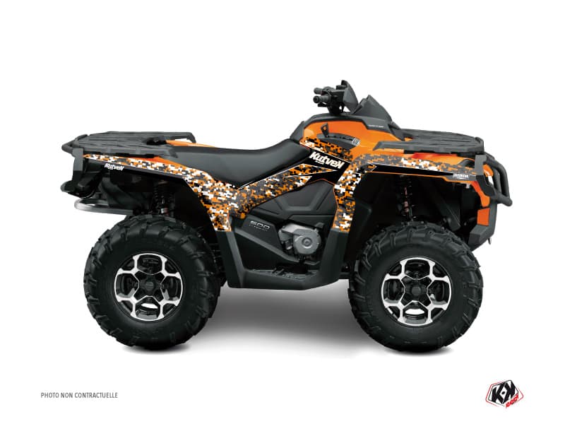 kit graphique quad can-am outlander 1000 r predator orange | Can am | Kutvek