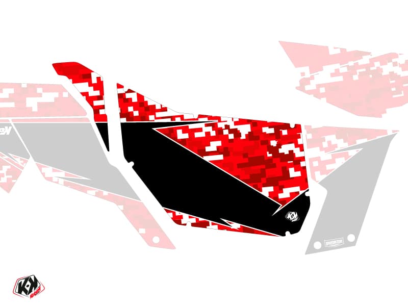 Suicide Doors Pro Armor Predator Can Am Maverick 2012-2017 Red Graphic Kit