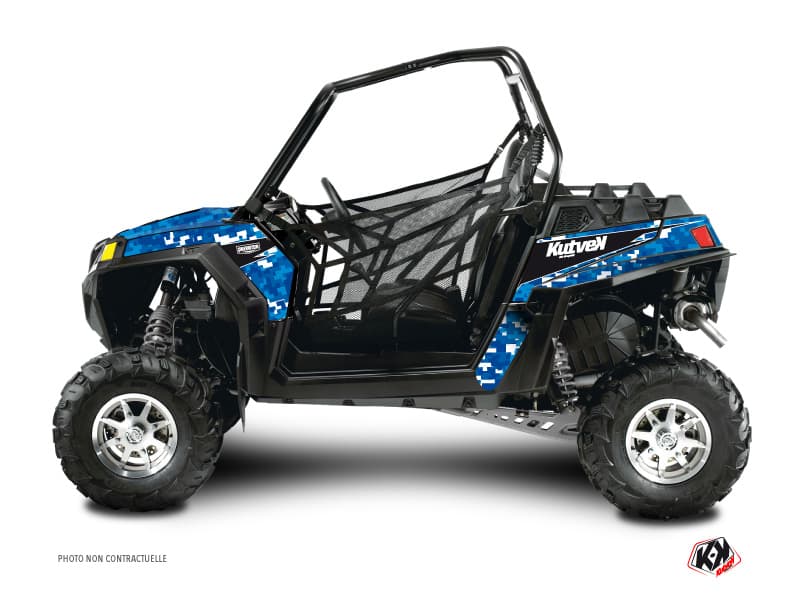 kit graphique ssv polaris rzr 570 predator bleu