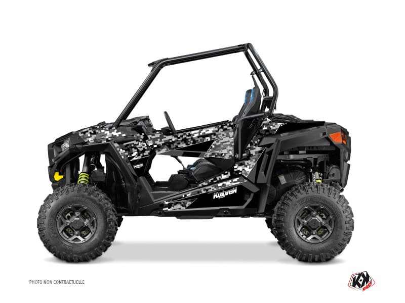 kit graphique ssv polaris rzr 900 predator noir