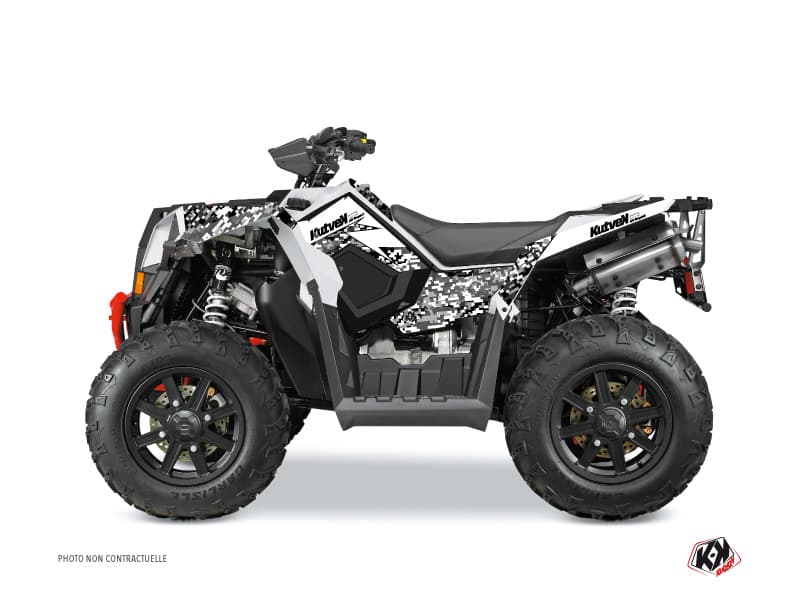 Kit graphique Quad Predator Polaris Scrambler 850-1000 XP Blanc | Polaris | Kutvek