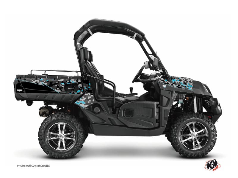 deko-set ssv predator cf moto u force 800 schwarz türkis