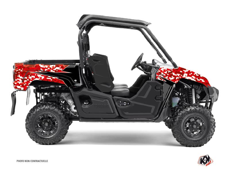 kit graphique ssv yamaha viking predator rouge