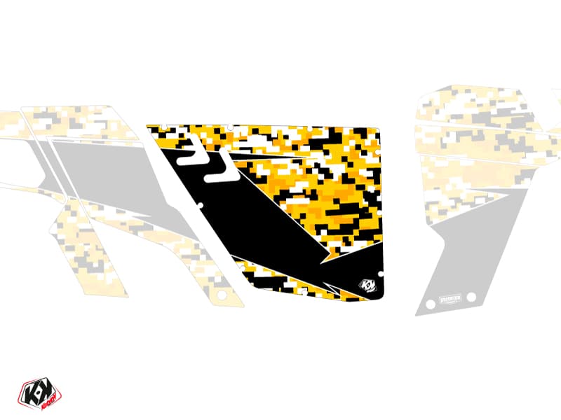 Standard Doors XRW Predator Can Am Commander 2011-2017 Black Yellow Graphic Kit