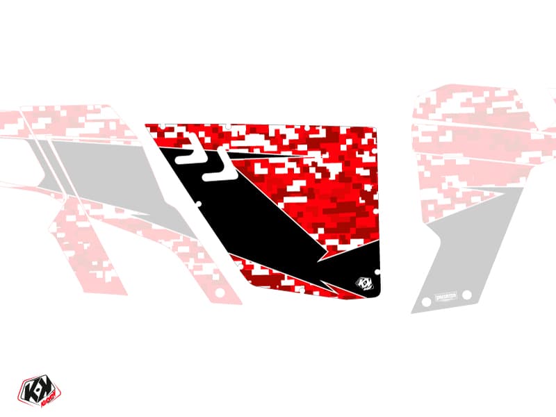 Standard Doors XRW Predator Can Am Commander 2011-2017 Red Graphic Kit