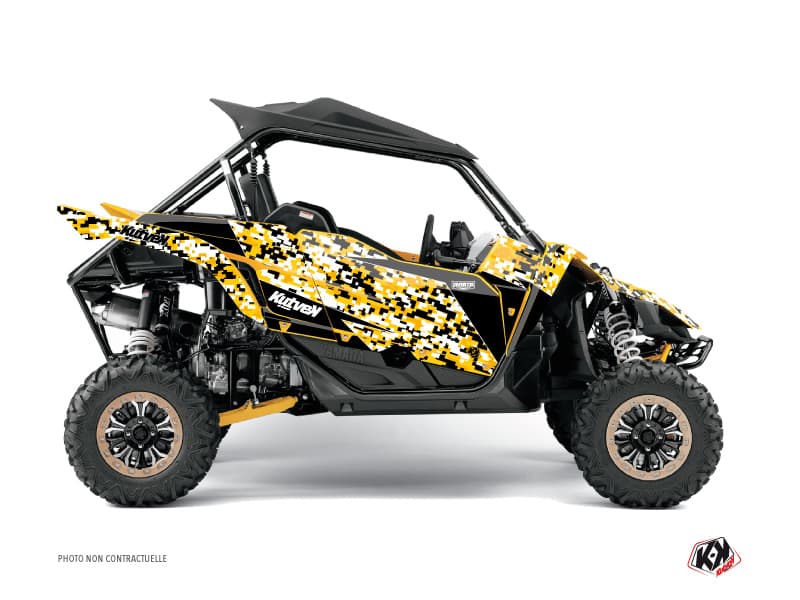 kit graphique ssv yamaha yxz 1000 r predator noir-jaune | Yamaha | Kutvek