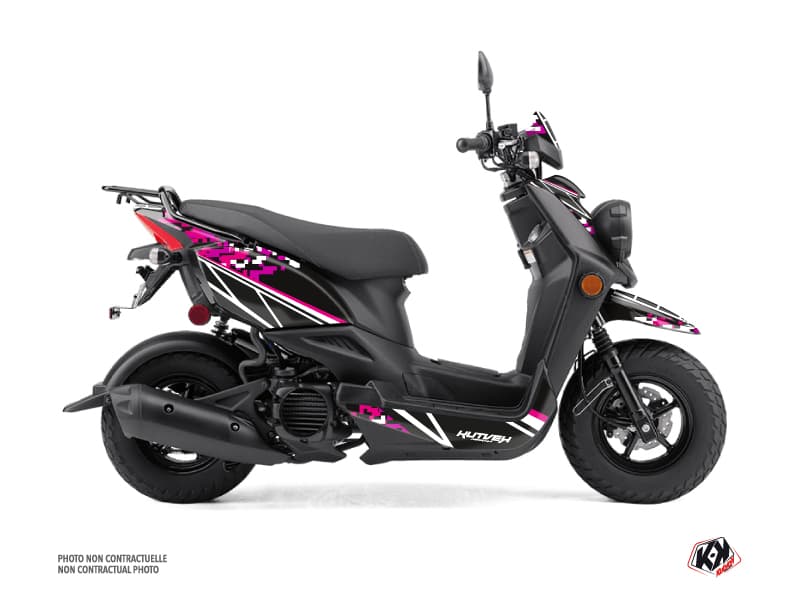 Yamaha BWS 50 - ZUMA 50F Scooter Predator Graphic Kit Black Pink | Yamaha | Kutvek