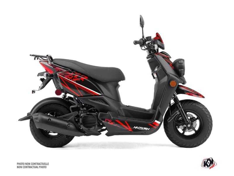 Yamaha BWS 50 - ZUMA 50F Scooter Predator Graphic Kit Black Red | Yamaha | Kutvek