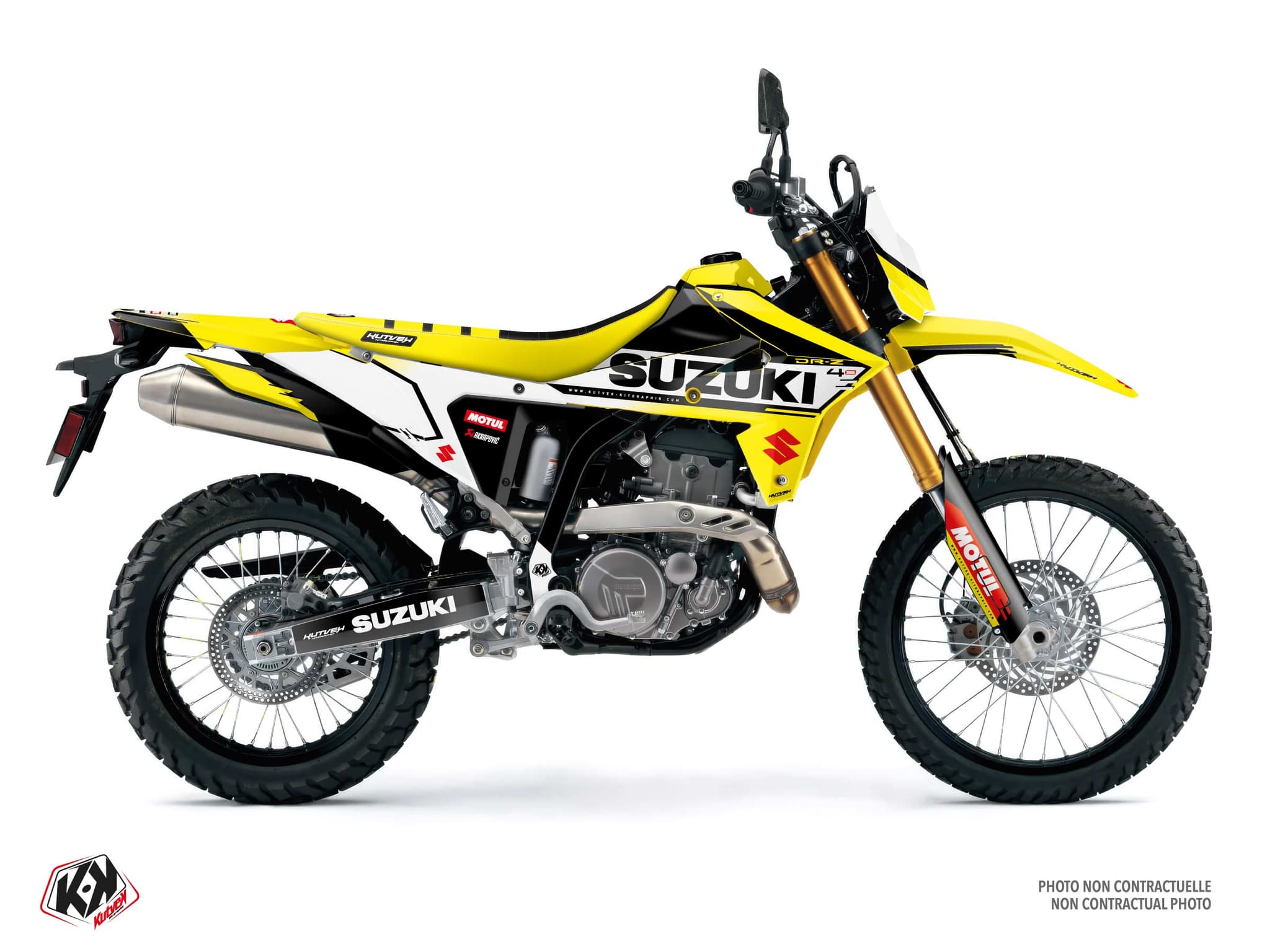 kit graphique moto suzuki dr-z 4 s prime jaune