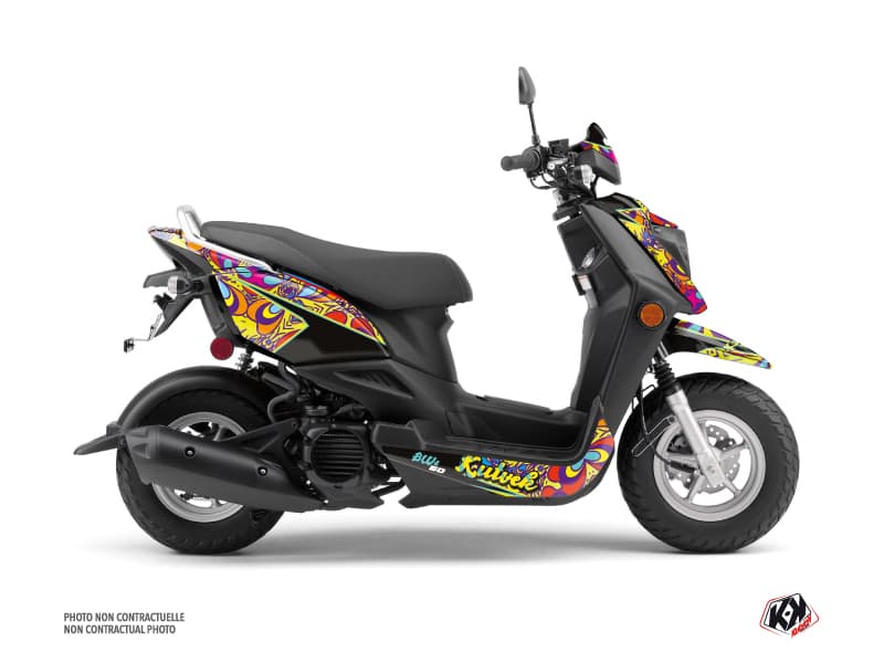 kit graphique scouter yamaha zuma 50 fx psyke colors
