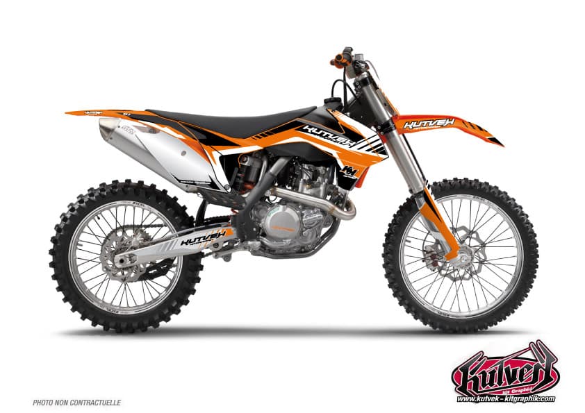 deko-set moto-cross pulsar ktm exc-excf schwarz
