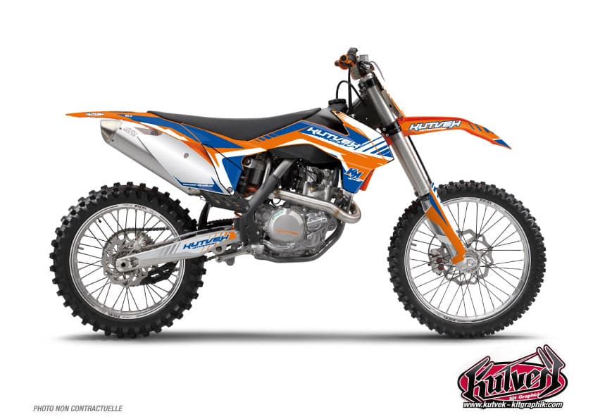 deko-set moto-cross ktm sx 65 pulsar blau