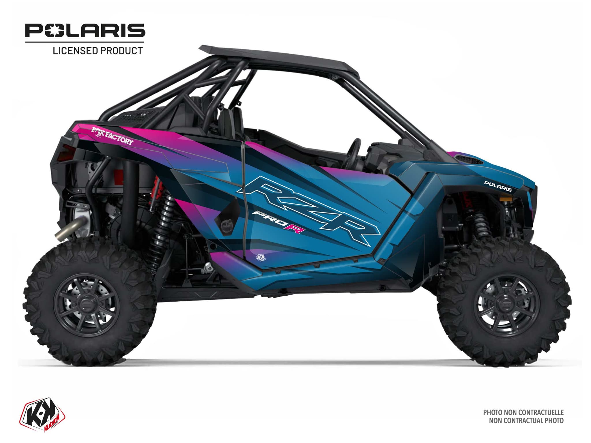 UTV POLARIS RZR PRO R ULTIMATE QUAKE Blue graphic kit | Polaris | Kutvek