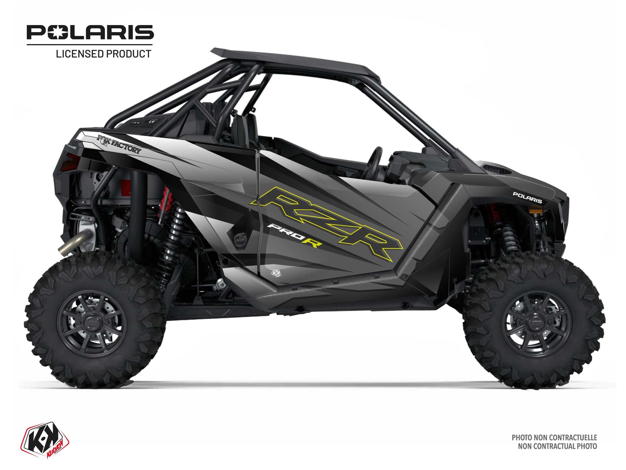 UTV POLARIS RZR PRO R ULTIMATE QUAKE Grey graphic kit | Polaris | Kutvek