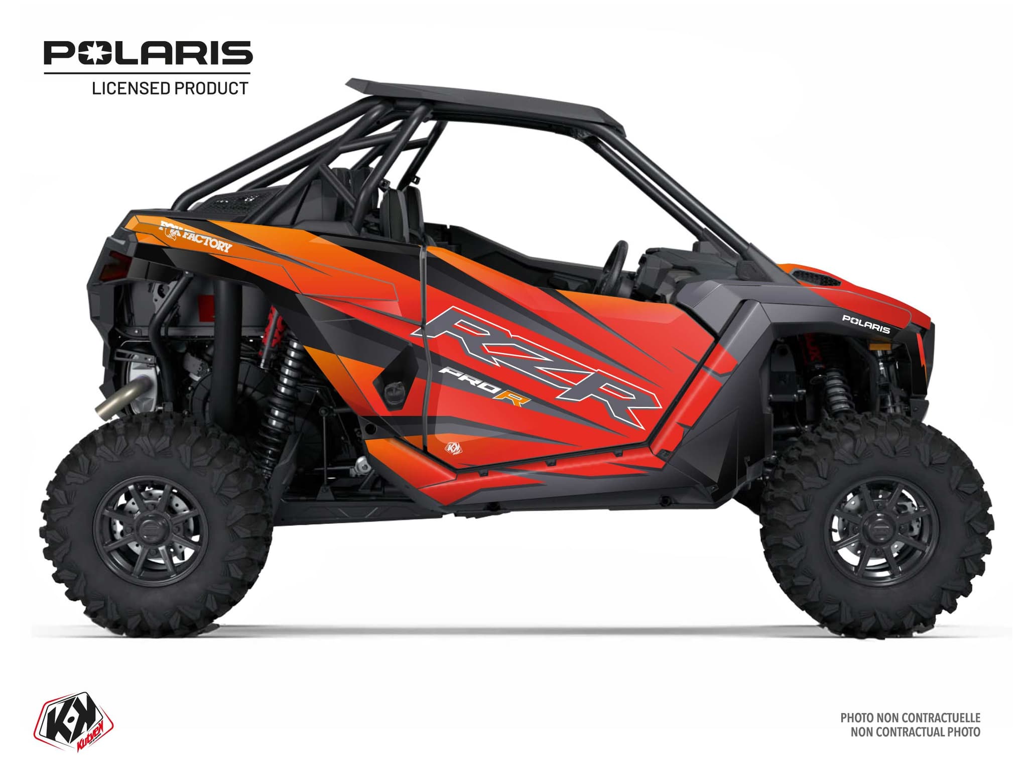 kit déco quake rouge ssv polaris rzr pro r ultimate