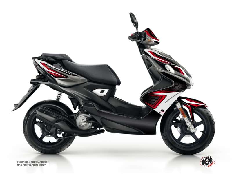 Kit graphique Scooter Race Yamaha Aerox Rouge