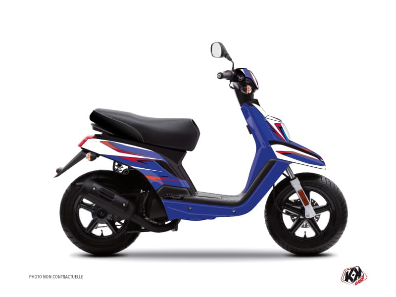 kit graphique scooter race yamaha bws bleu