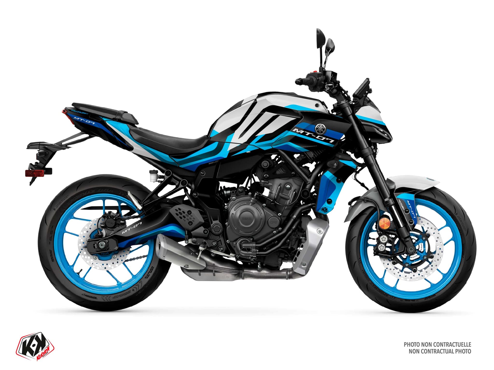 kit graphique moto yamaha mt 07 racecore gris