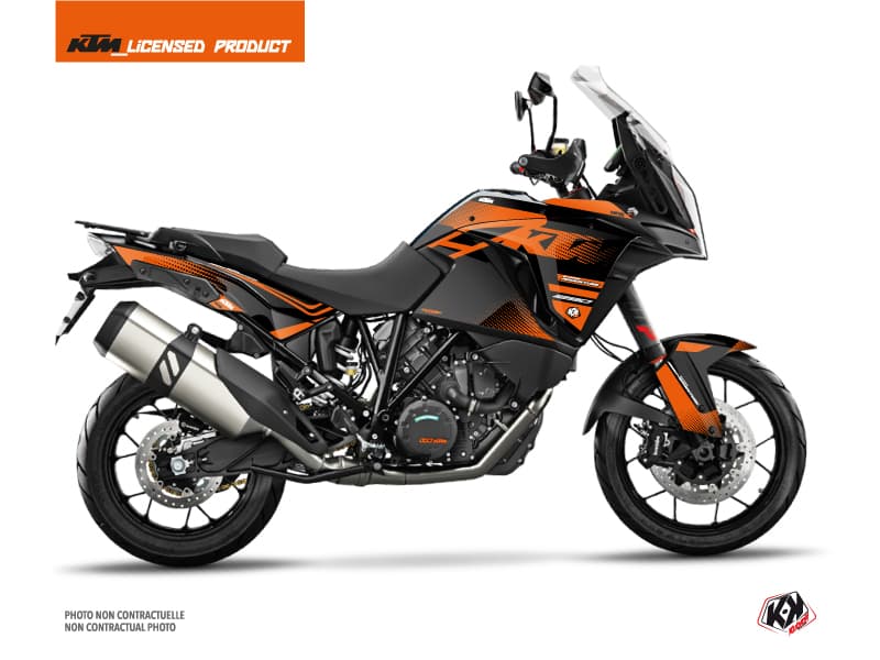 Kit graphique Moto Raster KTM 1290 Super Adventure S Noir Orange