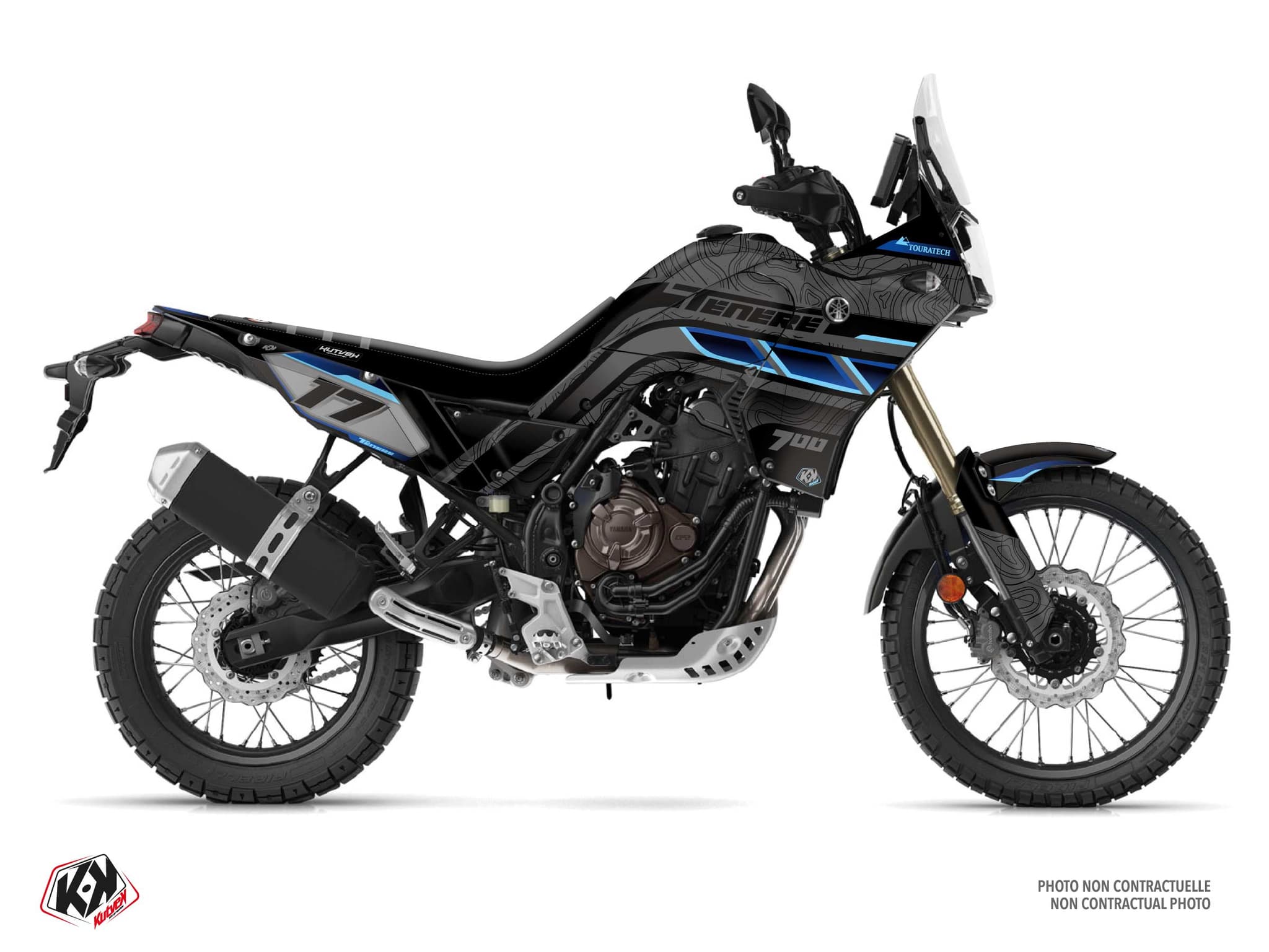 kit graphique moto yamaha tenere 700 reckless bleu