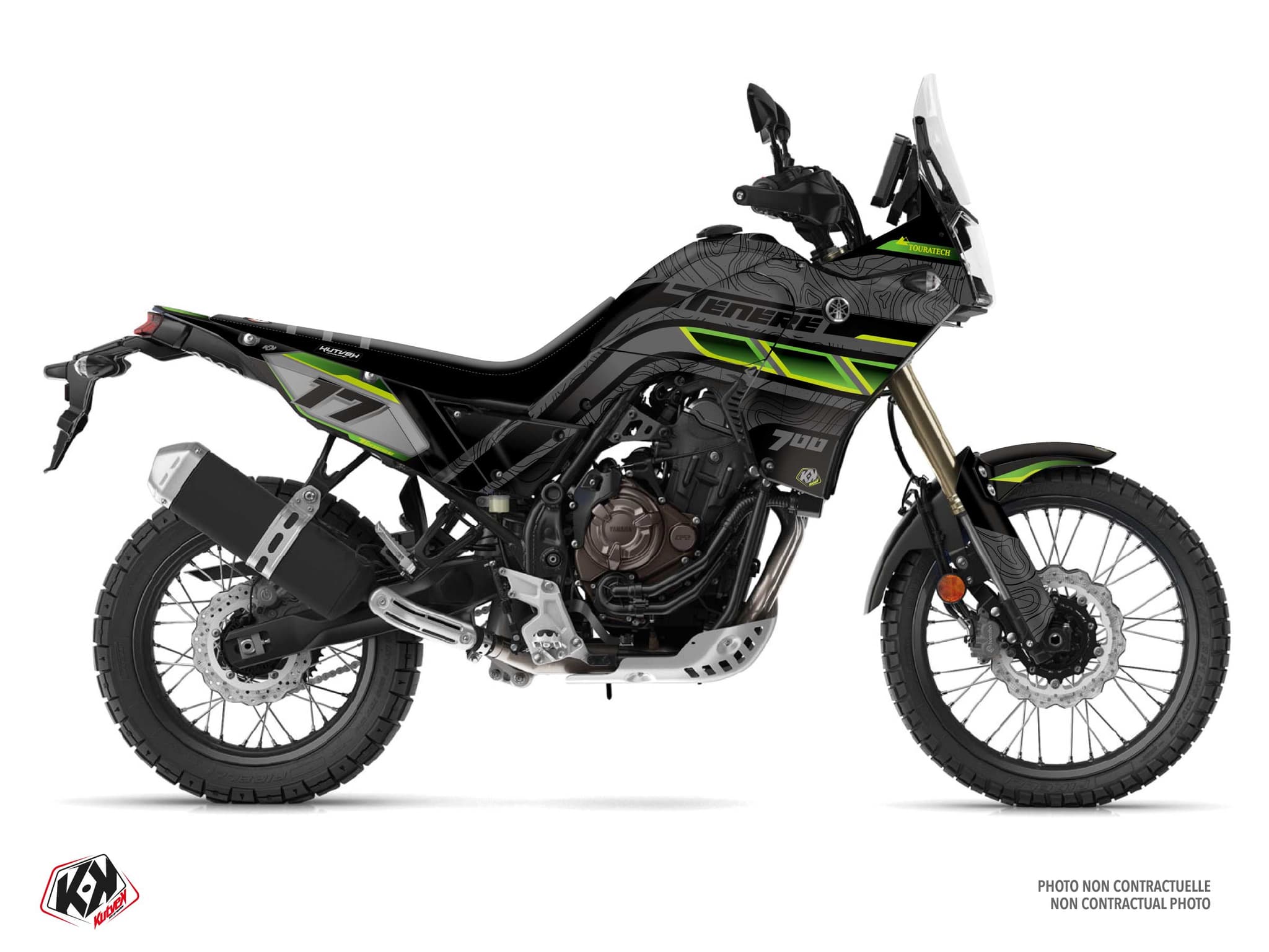 Kit graphique Moto YAMAHA TENERE 700 RECKLESS Vert