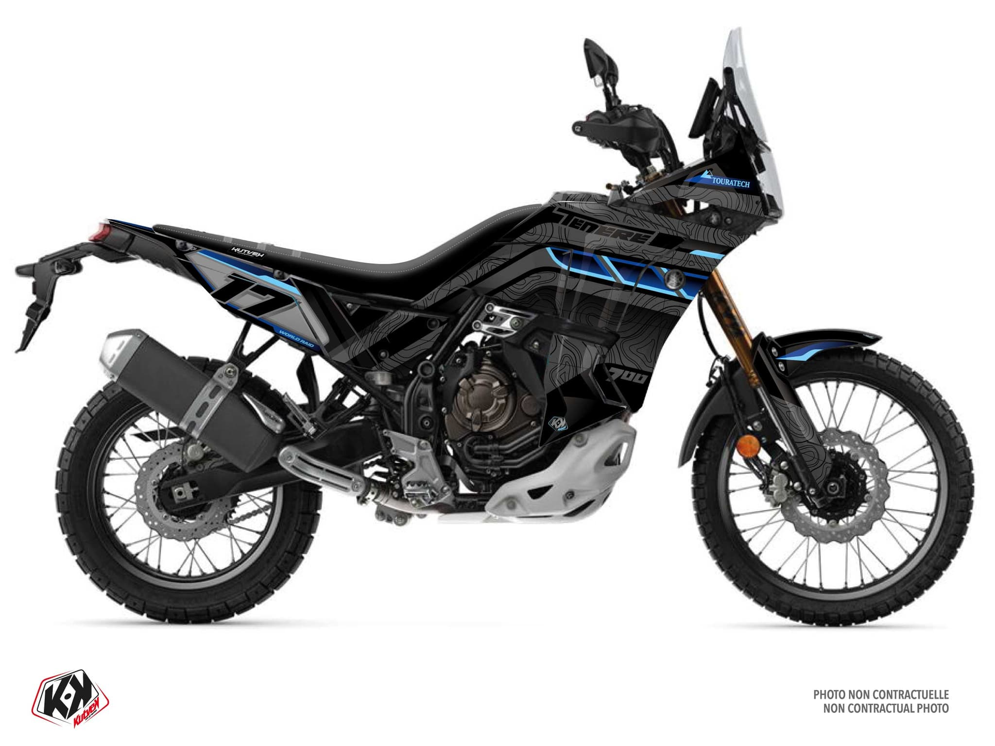 Kit graphique Moto YAMAHA TENERE 700 WORLD RAID RECKLESS Bleu