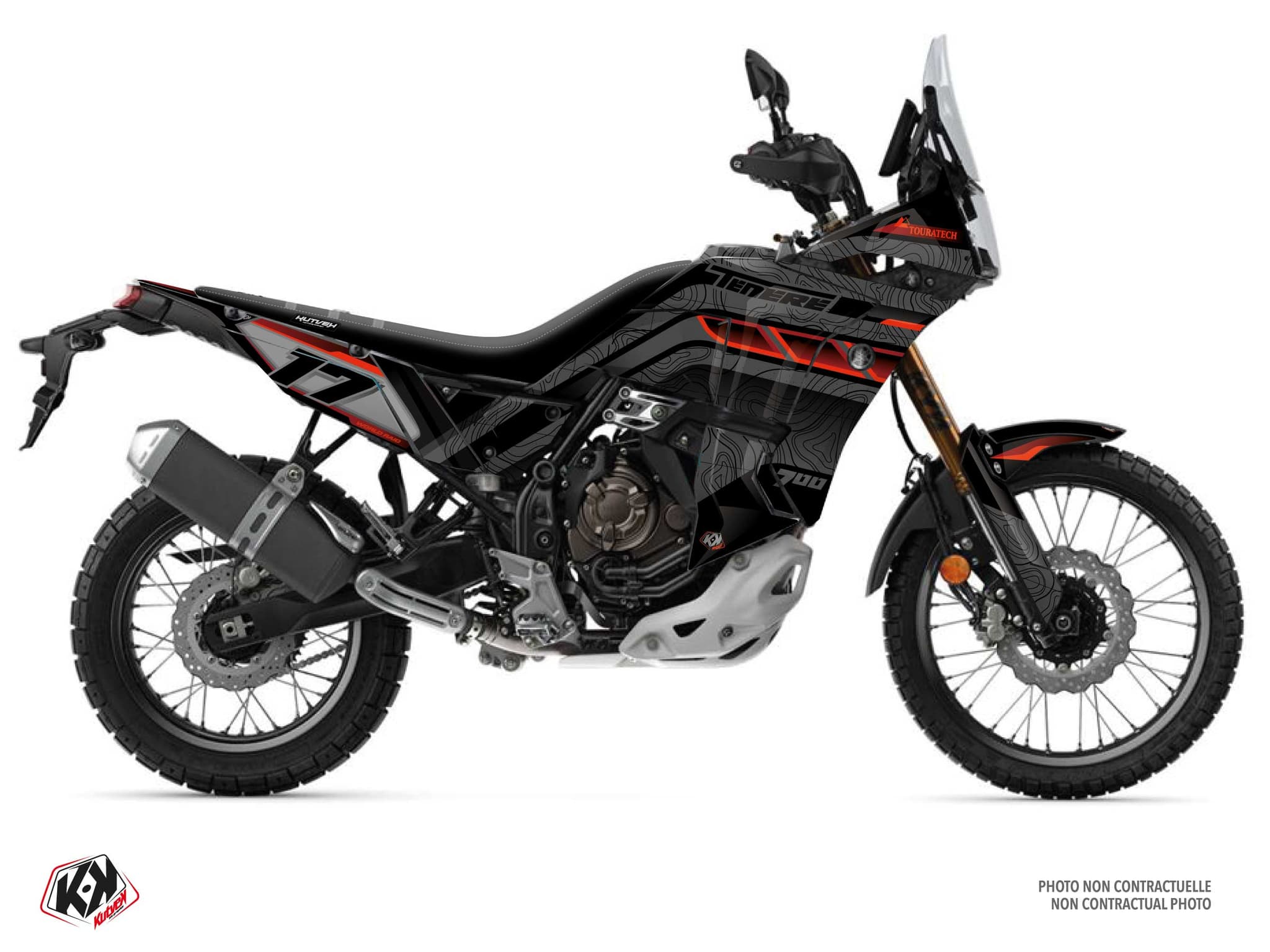 Kit graphique Moto YAMAHA TENERE 700 WORLD RAID RECKLESS Rouge