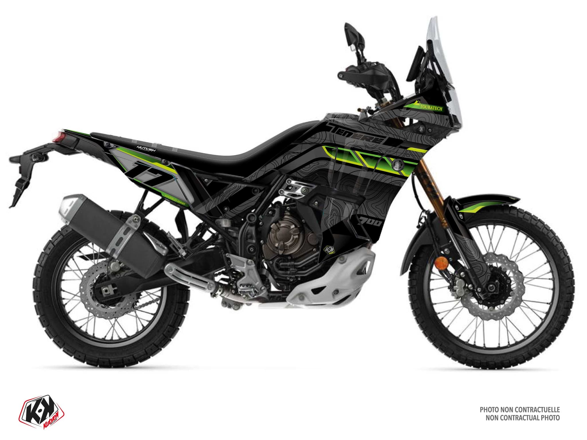 Kit graphique Moto YAMAHA TENERE 700 WORLD RAID RECKLESS Vert