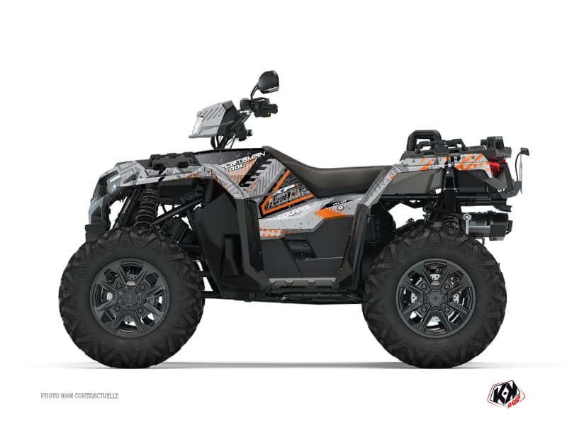 Kit graphique Quad Redrock Polaris 1000 Sportsman XP S Forest Gris Orange | Polaris | Kutvek