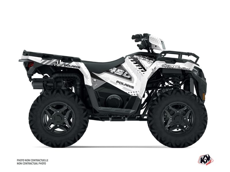 kit graphique quad polaris sportsman 450 redrock blanc