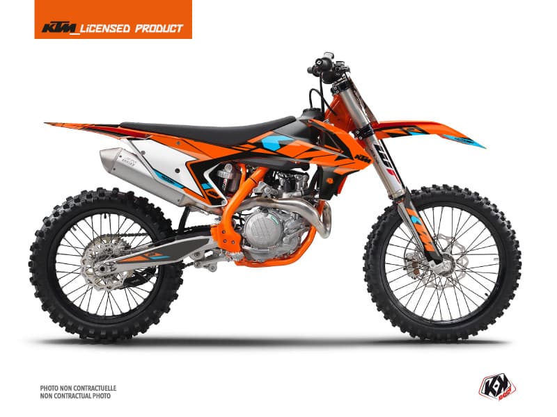 deko-set moto-cross reflex ktm 450 sxf orange