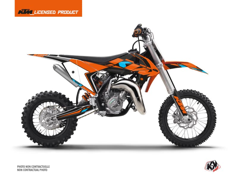 deko-set moto-cross reflex ktm 65 sx orange
