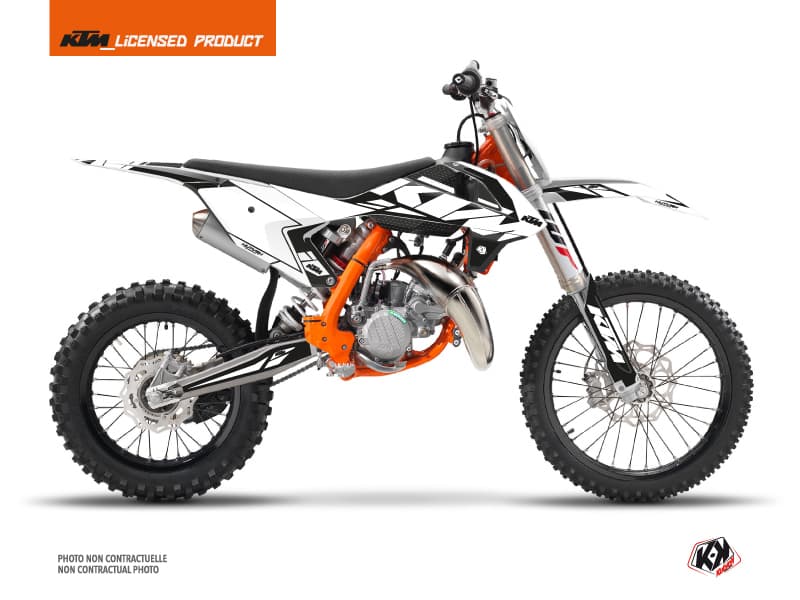 deko-set moto-cross reflex ktm 85 sx weiß
