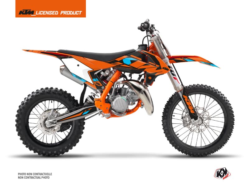 deko-set moto-cross reflex ktm 85 sx orange