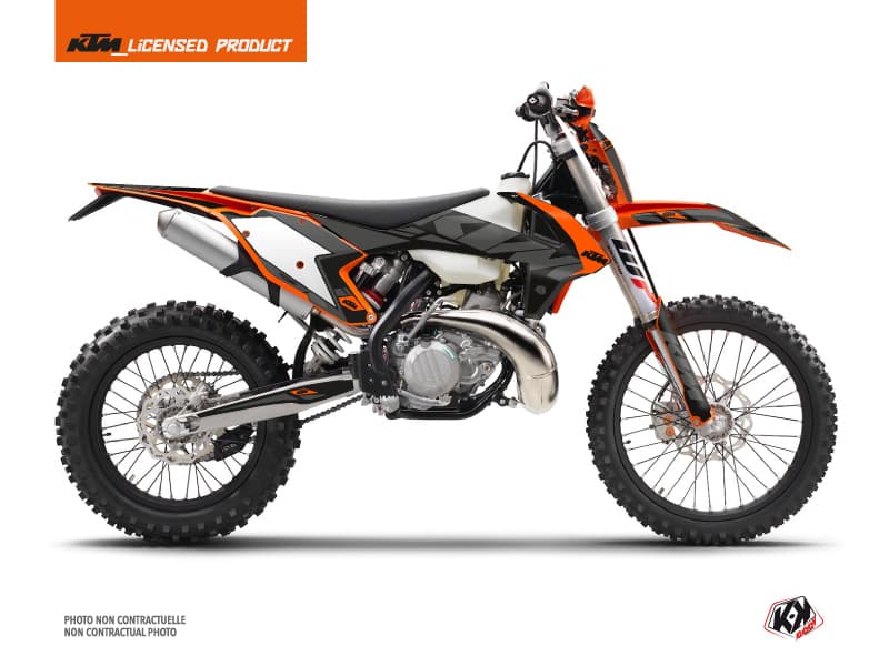 deko-set moto-cross reflex ktm exc-excf schwarz