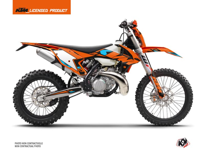 deko-set moto-cross reflex ktm exc-excf orange