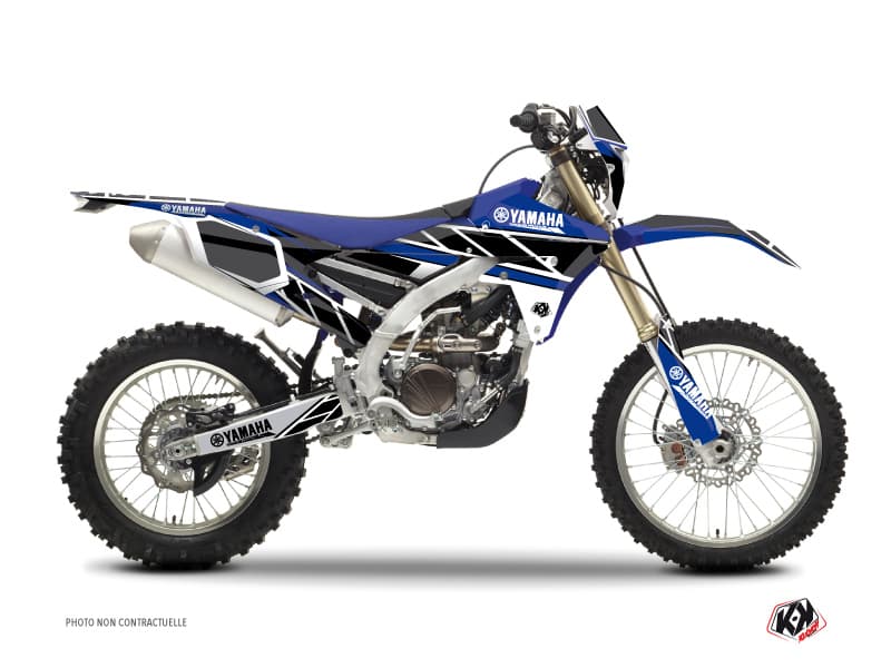 Yamaha 450 WRF Dirt Bike Replica Graphic Kit Blue | WR | Kutvek
