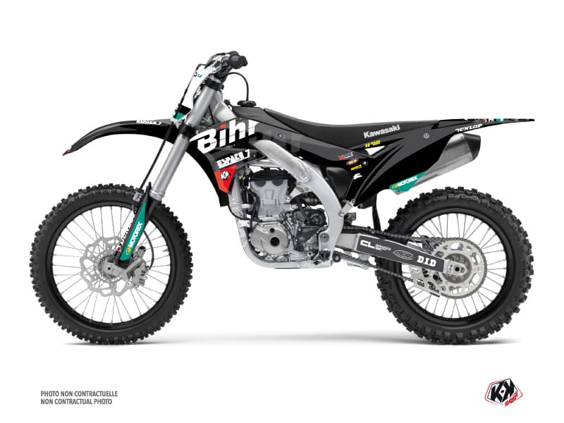 kit graphique motocross kawasaki kx 450 f replica bihr