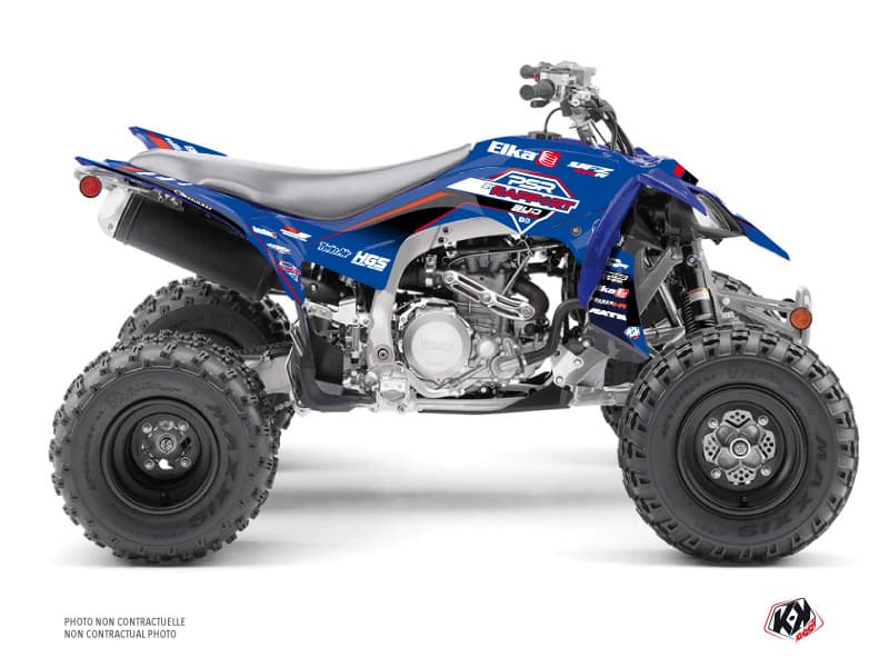 kit graphique quad yamaha yfz 450 r replica by rapport k20 bleu-rouge | Yamaha | Kutvek