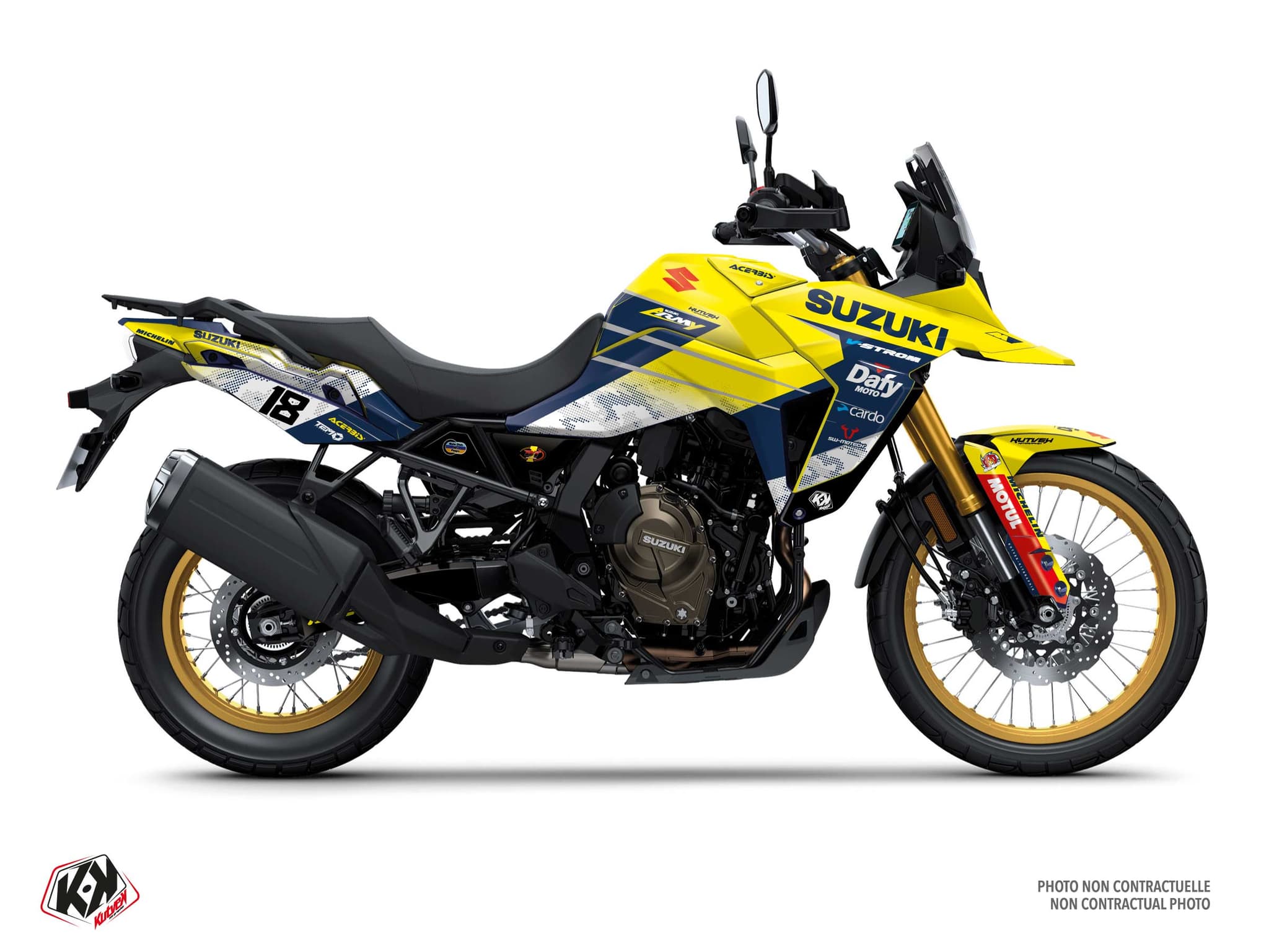 kit graphique moto suzuki v-strom 800 de replica chapeliere k26