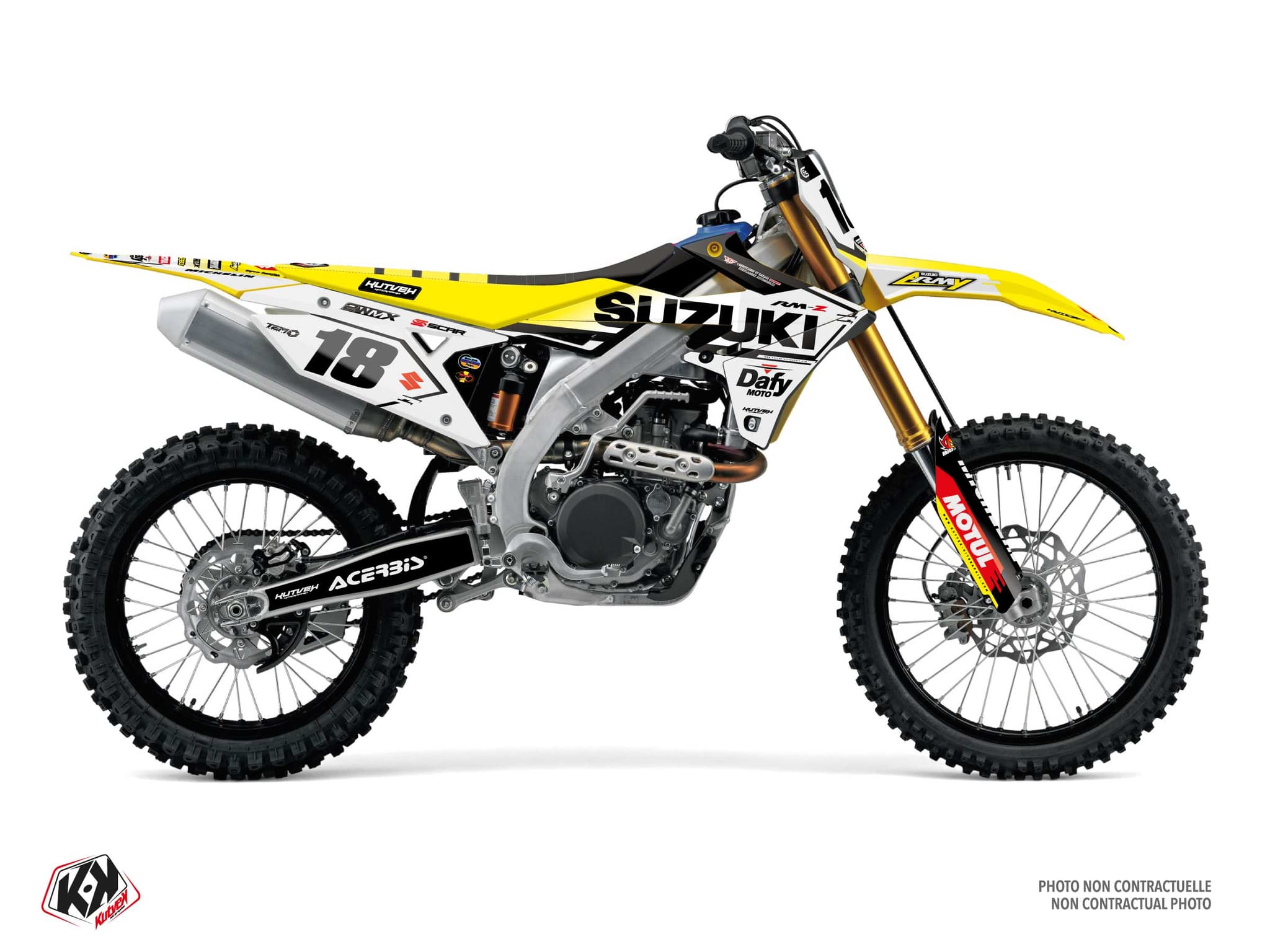 kit graphique replica chapeliere sable k26 motocross suzuki rm-z 450