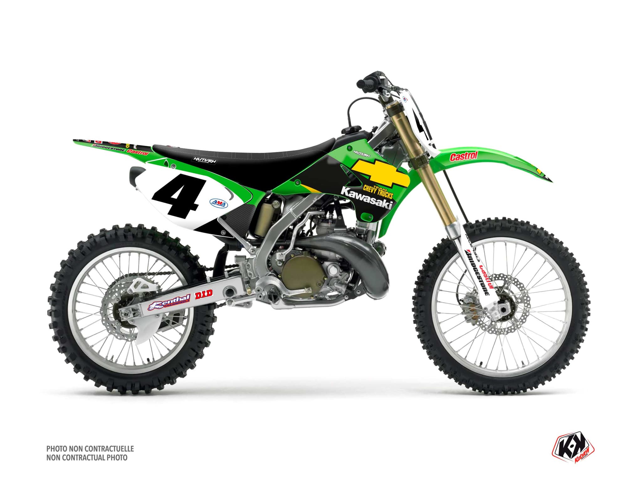 Chevy RC Replica Graphic Kit Dirt Bike Kawasaki KX 250