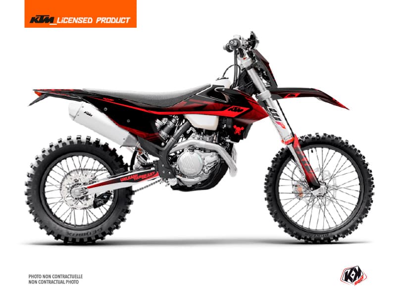 kit graphique motocross ktm exc excf replica thomas corsi 2020 noir-rouge | KTM | Kutvek
