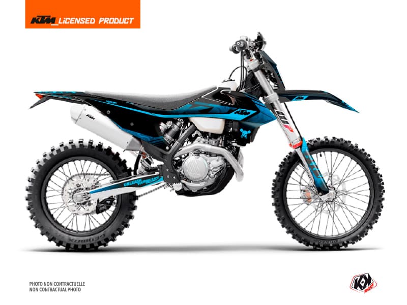Kit graphique Moto Cross Replica Thomas Corsi 2020 KTM EXC-EXCF Noir Bleu | KTM | Kutvek