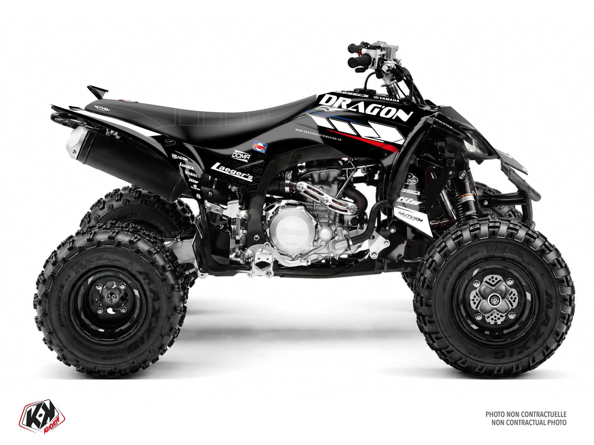 kit graphique replica drag'on distribution pdv 2026 quad yamaha yfz 450 r