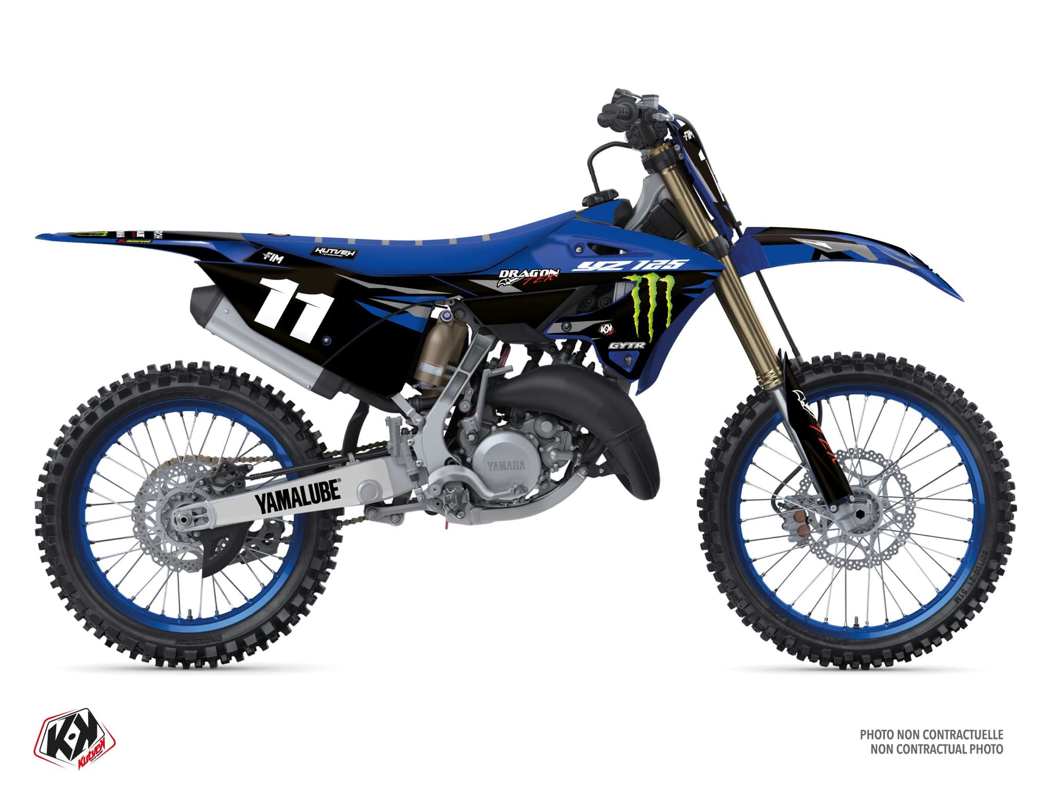 Deko-Set Moto-Cross YAMAHA YZ 125 REPLICA DRAG'ON Replica | 125 YZ | Kutvek