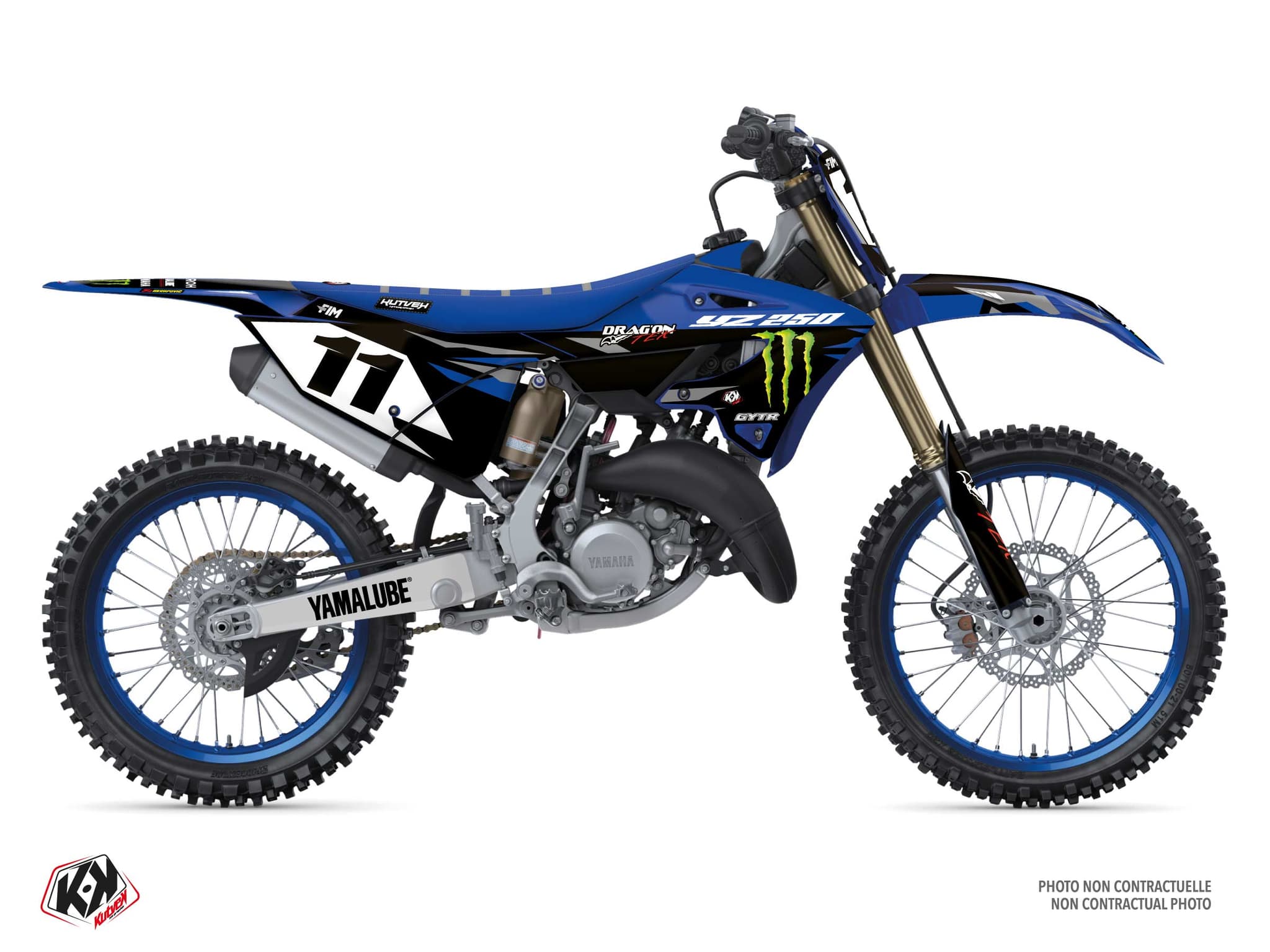 Deko-Set Moto-Cross YAMAHA YZ 250 REPLICA DRAG'ON Replica | 250 YZ | Kutvek