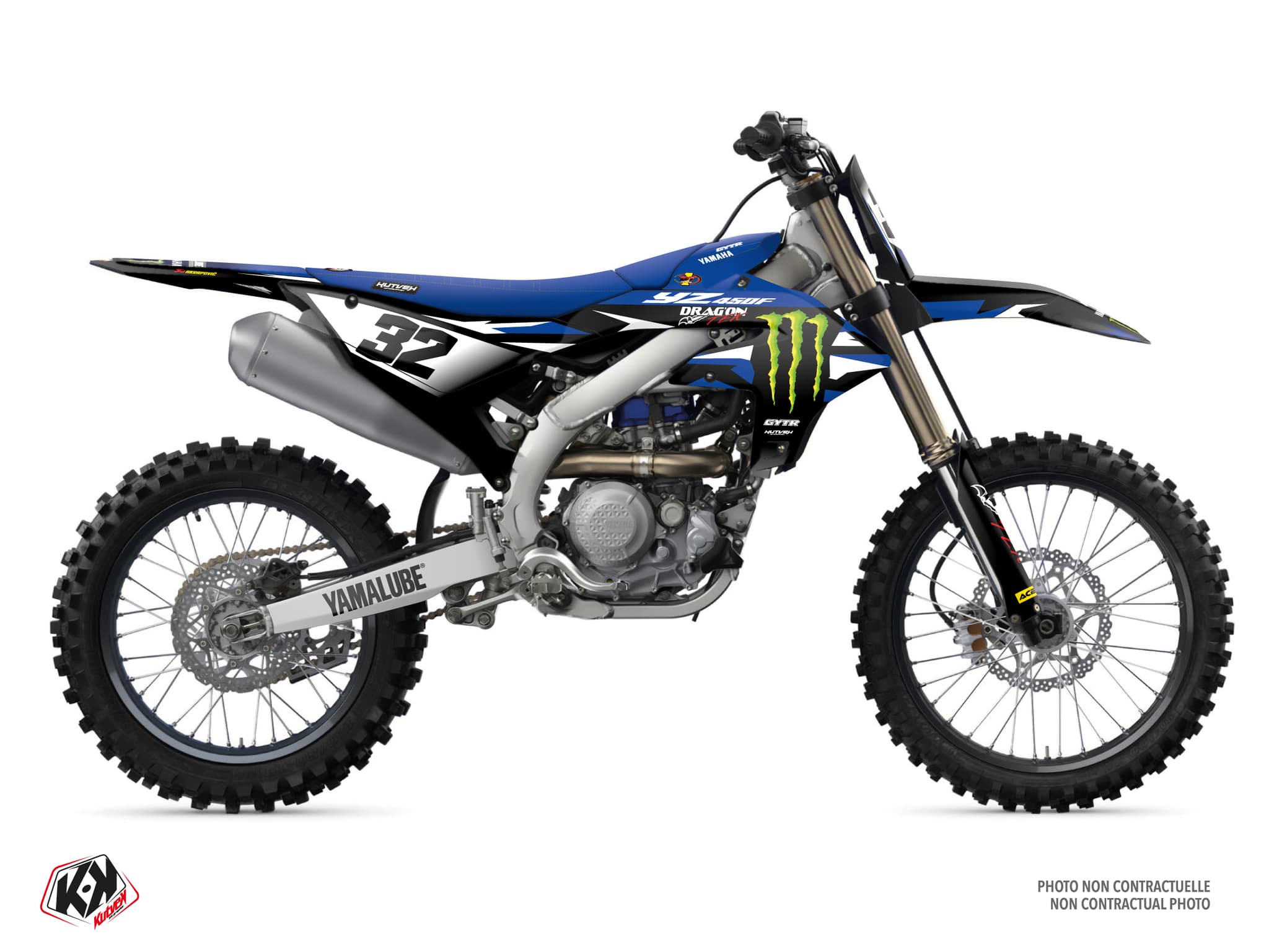 Dirt Bike YAMAHA YZ 450 F REPLICA DRAG'ON SABLE graphic kit | Yamaha | Kutvek