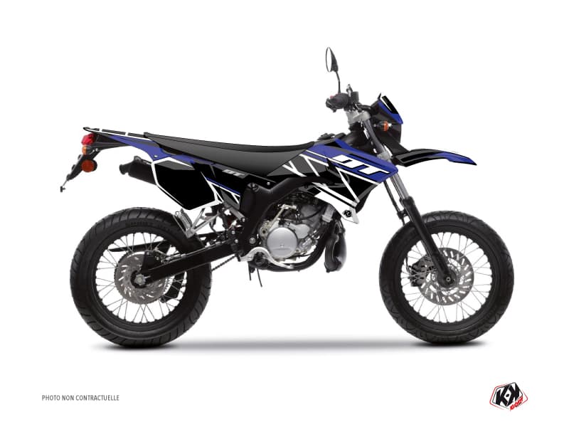 kit graphique 50cc yamaha dt 50 replica bleu