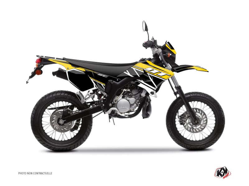 kit graphique 50cc yamaha dt 50 replica jaune